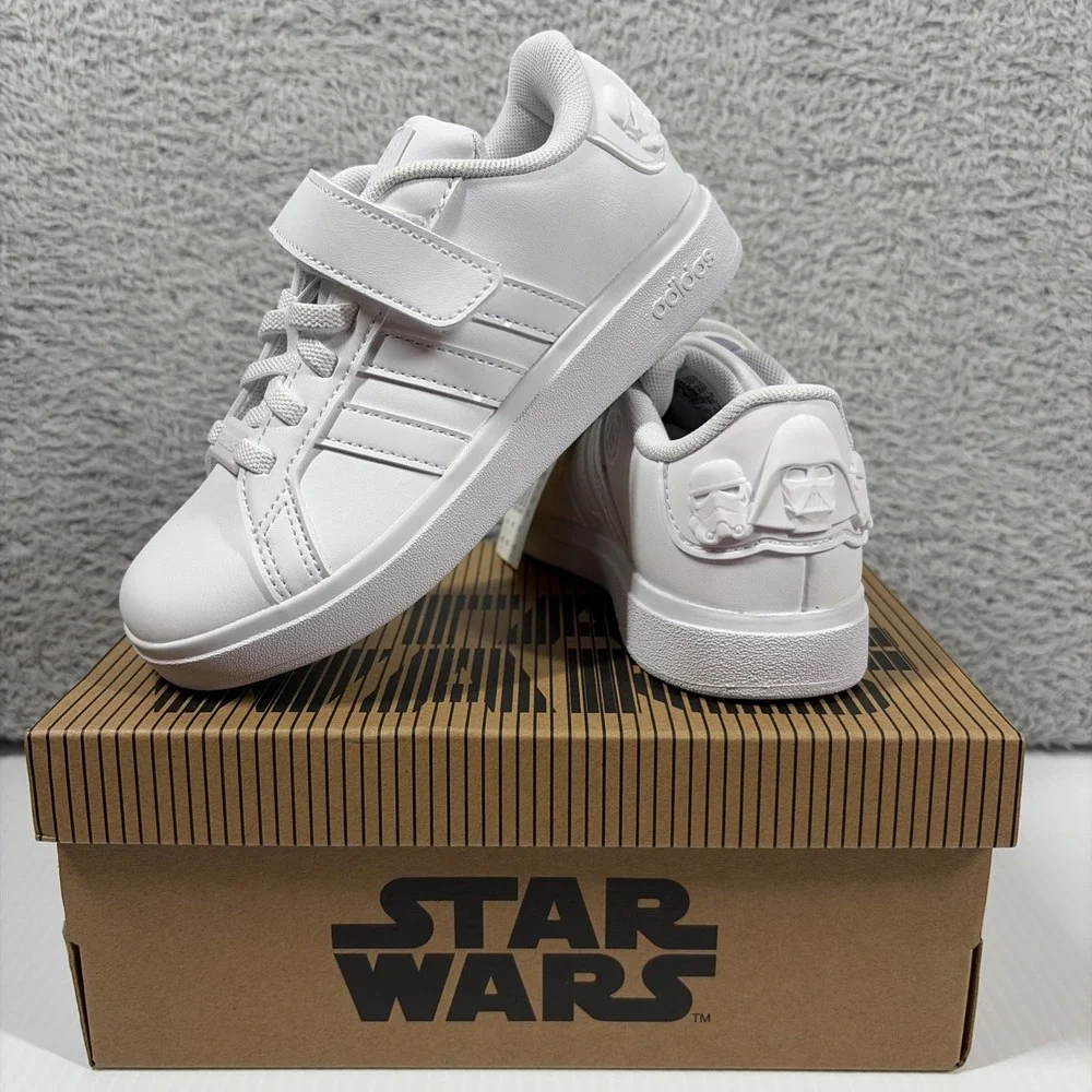Adidas x Star Wars Grand Court 2.0 - Sneakers Youth 11K White IH7576 Strap
